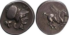 Ancient Coin Ancient. NGC Ch XF Strike:4/5 Surface:5/5. / EF. Silver. スタテル(Startel). Ancient Greece Corinthia Corinth Pegasus Silver Starter Early-mid 4th Century BC. 8.51g. approx22.00mm