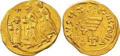 Ancient Coin Ancient. NGC Ch XF Double Struck graffiti Strike:2/5 Surface:2/5. EF. Gold. ソリドゥス(Solidus). Byzantine Empire Heraclius､ Heraclius Constantine & Heraclonas Gold Solidus. 4.41g. approx23.00