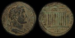 ANCIENT COINS ROMAN Antoninus Pius 138-161AD AE 34 Cilicia, Tarsus. Laureate draped & cuirassed bust right rev Decastyle temple with eagle in pediment. SNG France-1446, cf SNG Levante-1014. Nice origi