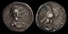 ANCIENT COINS ROMAN Hadrian 117-138. Syria, Seleucis & Pieria, Antioch AR Tetradrachm (12.98g) struck 118AD. Laureate, draped & cuirassed bust right, rev eagle standing right, head left, on leg & thig