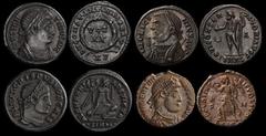 ANCIENT COINS ROMAN Constantine I (the Great) AD 306-337 AE3 Follis, minted AD 320. DN CONSTANTINI MAX AVG. LICINIUS I AD 308-324 AE3. Rv IOVII CONSERVATORI AVGC. Crispus AD 317-326AE3. Rv ALAMANNIA D