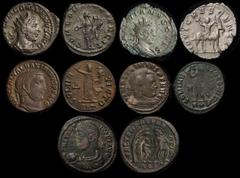 ANCIENT COINS ROMAN Gallienus 253-268AD Billon Antoninianus (4.34g) Rome 53-5AD. Radiate bust right, rev Concordia standing left holding patera & double cornucopiae. Valerian Junior 256-258 Billon Ant