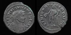 Pickering Romano-Britannic Collection LONDON TETRARCHIC: Galerius as Caesar (293-305), AE follis, issued c. 296-303. London, 10.23g, 27mm. Obv: MAXIMIANVS NOB CAES; Laureate and cuirassed bust right. 