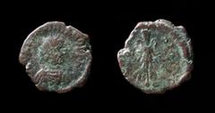 Roman Imperial Valentinian III (425-455) AE4. Cyzicus, 1.04g, 12mm. Issued 425-435 during the regency of Galla Placidia. Extremely rare, only three on acsearch. Obv: DN VALENTINIANO PF AVG; Pearl-diad