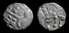 Other western (Celtic, Carthage, etc.) CELTIC: Britain, Durotriges (58 BCE-43 CE), Cranborne Chase Type AR stater. 3.30g, 17mm. Obv.: Wreath, cloak and crescents (stylized head of Apollo) Rev.: Disjoi