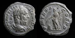 Roman Imperial Macrinus (217-218) AR denarius. Rome, 2.60g, 18mm. Obv: IMP C M OPEL SEV MACRINVS AVG; Laureate and draped bust right. Rev: P M TR P II COS P P; Annona standing left, holding cornucopia