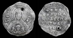 Byzantine & Crusader Romanus IV Diogenes (1068-1071) 2/3 Miliaresion. Constantinople, 1.25g, 19mm. Obv: Bust of the Virgin facing, nimbate and wearing pallium and maphorium, holding with her both hand