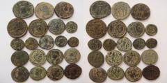 Lots Lot of 20 AE late roman coins, including Licinius I&II, Gratian, Theodosius, Honorius, Arcadius / SOLD AS SEEN.