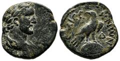 Roman Provincial Coins Seleucis and Pieria, Emesa. Antoninus Pius, AD.138-161. Æ (22mm, 7.55g). AYT KAI TI AIΛ AΔΡ ANTΩNEINOC CEB EY. Laureate head right / EMECHNWN. Eagle, holding wreath in beak, sta