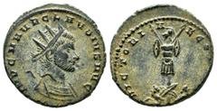 Roman Imperial Coins Claudius II Gothicus, AD.268-270. AE Antoninianus (19mm, 3.22g). Cyzicus mint. 4th emission. ca.mid-September AD.270. IMP CLAVDIVS P F AVG. Radiate, draped and cuirassed bust of C