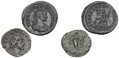 Ancient coins Ancient coins Roman Empire Roman Empire, Quintillus, 270 AD, Antoninianus, FIDES MILITVM, RIC 82, 2.78 g; Numerian, 283-284, Siscia, Antoninianus, FIDES EXERCIT AVGG, RIC 460, 3.36 g. (2