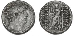 Ancient coins Greece The Hellenistic Monarchies Seleucid Kingdom Ancient Greece, Seleukid Kingdom, Antioch on the Orontes, Philip I Philadelphos 95-75 BC, Tetradrachm, SC 2463,2i, 15.26 g, lightly cle