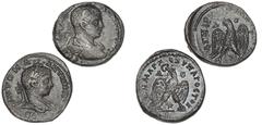 Ancient coins Ancient coins Roman Empire Roman Empire, Elagabalus, 218-222, Antiochia, 2 Tetradrachms, 10.69 g, 11.28 g. (2)