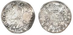 World coins Spanish Netherlands Spanish Netherlands, Brabant, Philip II, Ecu 1558, Maastricht, Delm. 21, Dav. 8625 - Scarce F Ex. Julien Kints (1889-1941), Mouscron, Belgium. This auction lot was part