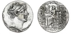 Ancient coins Greece The Hellenistic Monarchies Seleucid Kingdom Ancient Greece, Seleukid Kingdoe, Antiochos X Eusebes Philopator, c. 94-88 BC, Antioch, Tetradrachm, S 24929, HGC 9, 1287, 15.72 g, cle