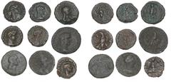 Ancient coins Ancient coins Rome - Collections Roman Empire, Gordian III and Abgar X, 238-244, Edessa, Diassarion, SNG Copenhagen 225, Bosporos, Kotys II, 123-132, 48 nummi, MacDonald 431/1, Trebonnia