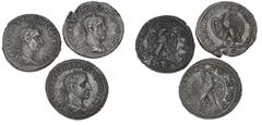 Ancient coins Roman Empire Roman Empire, Trajan Decius, 249-251 and Trebonnianus Gallus, 251-253, Antioch, 3 Tetradrachms. (3)