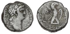 Ancient coins Roman Empire Roman Empire, Nero, 54-68 AD, Antioch, Tetradrachm, year 10 = 63-64 AD, RPC 4190, 14.15 g. This specimen is from The Hebron Hoard 1993, no. 63 of the hoard's 65 Tetradrachms