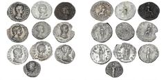Ancient coins Rome - Collections Roman Empire, coll. of Denarii from Julia Domna, Plautilla, Julia Maesa, Julia Soaemias and Julia Mamaea, in total 10 pc
