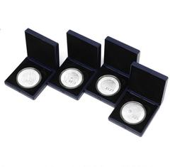 Denmark Denmark Temamønter Danish Scientists, 500 kr 2013, Tycho Brahe, Ole Rømer, H.C. Ørsted and Niels Bohr, Sieg 2, 4, 6 and 8, in total 4 pcs in original boxes of issue from "Den Kgl. Mønt" Proof