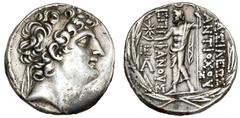Ancient coins Greece The Hellenistic Monarchies Seleucid Kingdom Ancient Greece, Seleukid Empire, Antiochos VIII Ephiphanes, 121-96 BC, Tetradrachm, Antioch, 16.12 g, SC 2298.2e, HGC 9, 1197e VF