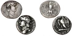 Ancient coins Roman Empire Roman Empire, Nero, 54-68, 2 Tetradrachms, Antiochia, year 111 (62-3), RPC 4183-4185, year 114 (65-6), RPC 4191. (2)