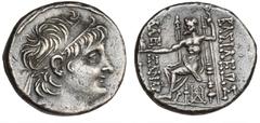 Ancient coins Greece The Hellenistic Monarchies Seleucid Kingdom Ancient Greece, Seleukid Empire, Alexander II, 128–123 BC, Tetradrachm, Damaskos, 15.14 g, SC 2248.2b VF