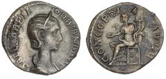 Ancient coins Roman Empire Roman Empire, Orbiana, Augusta 225–227, Denarius, Rome, CONCORDIA AVGG, 3.15 g, RIC 319, RSC 1 VF-F