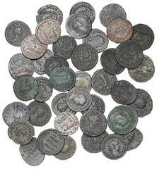 Ancient coins Rome - Collections Roman Empire, coll. of Antoniniani from Salonina, Aurelian, Vabalatus, Tacitus, Florian, Probus, Carinus, Numerianus, Diocletian, Maximian, in total 40 pc