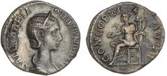 Ancient coins Ancient coins Roman Empire Roman Empire, Orbiana, Augusta 225–227, Denarius, Rome, CONCORDIA AVGG, 3.15 g, RIC 319, RSC 1 VF-F
