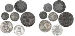 Sweden Samlinger Sweden, Erik XIV, Solidus, Reval, Johan III, 2 Öre 1573, Solidus, Reval, Christina, 1/4 Öre 1634, Carl XI, Solidus 1665, Riga, Adolf Fredrik, 1/6 Thaler 1759, Pomerania, Gustav III, 1