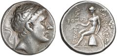 Ancient coins Ancient coins Greece The Hellenistic Monarchies Seleucid Kingdom Ancient Greece, Seleukid Empire, Antiochos III, 222-187 BC, Tetradrachm, 17.02 g. VF-F