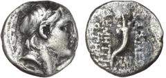 Ancient coins Greece The Hellenistic Monarchies Seleucid Kingdom Ancient Greece, Seleukid Empire, Demetrios I Soter, 162–150 BC, Drachm, 3.76 g, S. 7019 F
