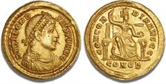 Coins - Ancient coins - Roman Empire Theodosius I, the Great, 379 - 395 AD, Solidus, Constantinople, 379 - 383 AD, RIC 43 (b), C 9, Depeyrot 29/2, 4.48 g - a lustrous, deep strike with attractive touc