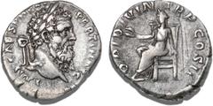 Ancient Coins Coins - Ancient coins - Roman Empire Pertinax, January - March 193 AD, Denarius, Rome, RIC 8a, C 33, 3.24 g - a scarce type with an excellent portrait and of sound metal VF/F