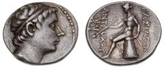 Ancient coins Ancient coins Greece The Hellenistic Monarchies Seleucid Kingdom Ancient Greece, Seleucid Empire, Antiochos III, 222-187 BC, Tetradrachm, Antiochia, c. 223-210 BC, 16.89 g, SC 1042.1 VF