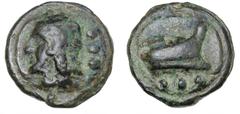 Ancient coins Ancient coins Roman Republic Roman Republic, Aes Grave, Anonymous Quadrans, 225–217 BC, Rome, Libral standard, Cr. 35/4, Syd. 75, 73.2 g F