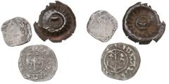 Sweden Sweden Medieval Sweden, Magnus Eriksson, 1319-1363, penning, Kalmar, damage, LL XXVIII:1a, penning, LL XXVI:1a and Gotland, gote. (3)