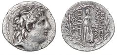 Ancient coins Ancient coins Greece The Hellenistic Monarchies Seleucid Kingdom Ancient Greece, Seleukid Empire, Antiochos VII, 138-129 BC, Tetradrachm, Antioch, A and K cf. SNG Cop 316, 16.22 g, clean