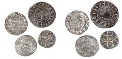 World coins World coins France France, Bourgogne, Hughes III, Denier, c. 1200-1211; Hungary, Sigismund of Luxembourg, 1387-1437, Huzar 547, 580 and Denar 1613, KM 32. (4)