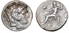 Ancient coins Greece The Hellenistic Monarchies Seleucid Kingdom Ancient Greece, Seleucid Kingdom, Seleukos I Nikator, 312-281 BC, Tetradrachm, Babylon, 16.74 g, struck in the name of Alexander the Gr