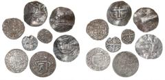 World coins Collections Coll. Ag, Germany, Otto-Adelheid-penning from around 1000; Hungary, medieval and later and Denmark, Frederik V, Oldenborg. (8)