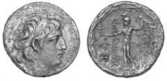 Ancient coins Greece The Hellenistic Monarchies Seleucid Kingdom Ancient Greece, Seleukid, Antiochus VIII, 121 – 96 BC, Antioch, Tetradrachm, SNG Cop. 383ff., 15.33 g, corr. clean. VF