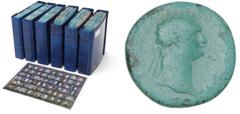 Ancient coins Rome - Collections Large collection of Roman coins from the Republic to the late Empire in 6 albums, incl. Claudius, Nero, Vespasian, Domitian, Trajan, Hadrian, Marcus Aurelius, Lucius V