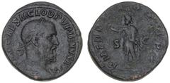 Ancient coins Ancient coins Roman Empire Roman Empire, Pupienus, 238, Sestertius, Rome, P M TR P COS II P P S C, Emperor standing left, 20.20 g, RIC 15, Cohen 30 - scarce F