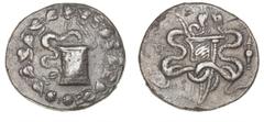 Ancient coins Ancient coins Greece Asia Minor Antikkens Grækenland, Lydia, Tralleis, Cistophoric Tetradrachm, c. 167-66 f. Kr., 11,91 g, GRPC Lydia S397 F
