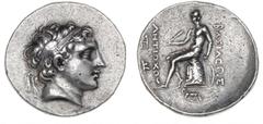 Ancient coins Ancient coins Greece The Hellenistic Monarchies Seleucid Kingdom Ancient Greece, Seleukid Empire, Antiochos Hierax, c. 241-228 BC, Alexandria Troas, Tetradrachm, Head with winged diadem,