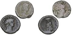 Ancient coins Roman Empire Roman Empire, Nero, 54-68, Egypt, Alexandria, 2 Tetradrachms, BMC 157, 163. (2)