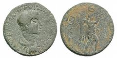 Roman Provincial Gordian III (238-244). Lycia, Tlos. Æ (30mm, 18.01g, 12h). Laureate, draped and cuirassed bust r. R/ Nike advancing r., holding wreath and palm. von Aulock, Lykien, 305; SNG von Auloc