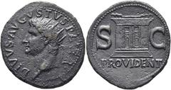 GRECIA Y ROMA / greek and roman coins ROMA IMPERIO. Augusto. Dupondio. 22. Cabeza radiada a izquierda, alrededor DIVVS AVGVSTVS·PATER. Altar con las puertas cerradas flanqueado por SC, debajo PROVIDEN